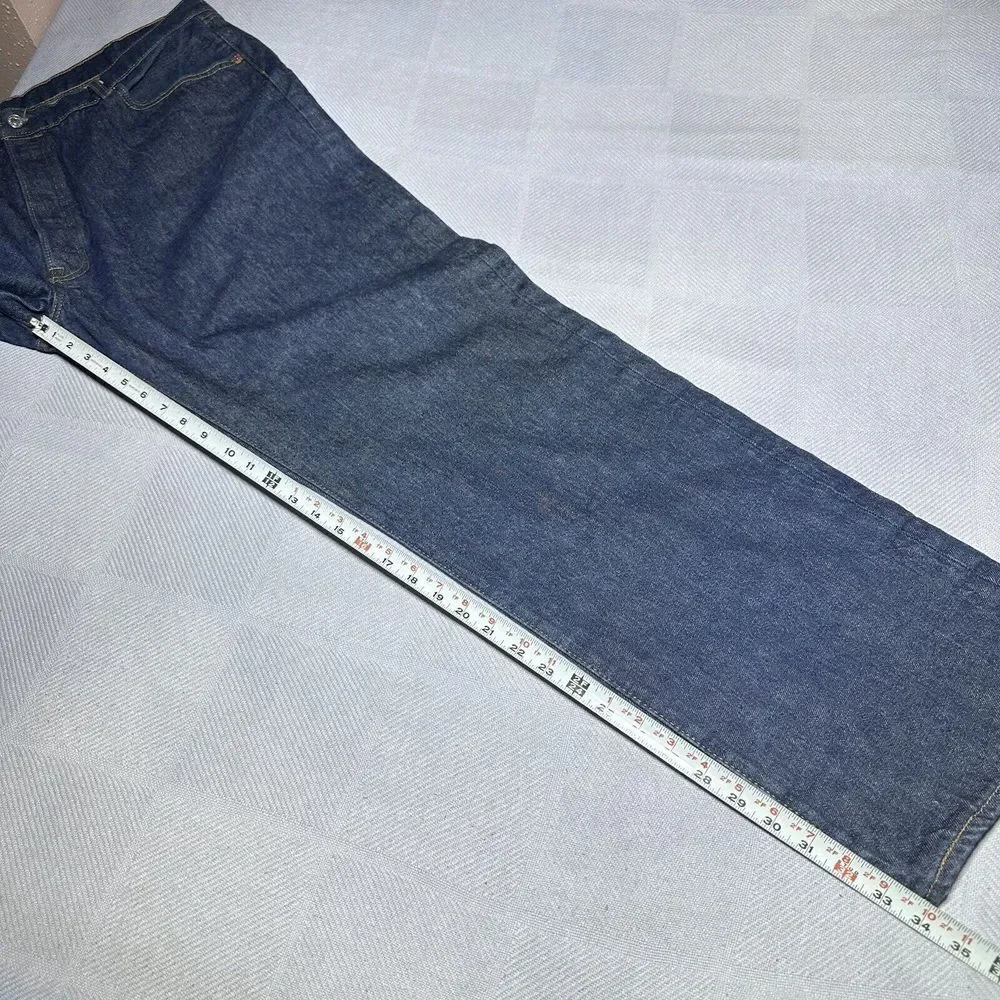 NEW Levi's 501‎ Straight Leg Button Fly Dark Wash Denim Jeans Men's 41x34** NWT